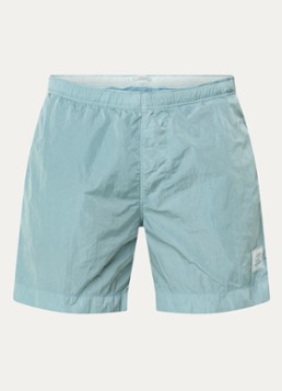 C.P. Company Heren Zwemshorts met logo en steekzakken in de kleur Blauw, maat: 46