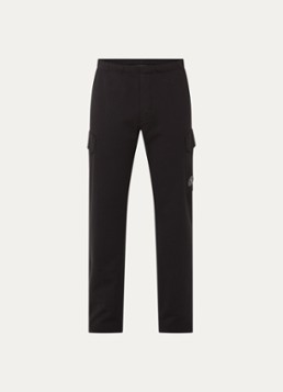C.P. Company Heren Straight fit joggingbroek met klepzakken in de kleur Zwart, maat: L