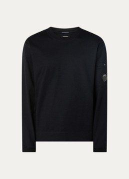 C.P. Company Heren Longsleeve met logo in de kleur Zwart, maat: S