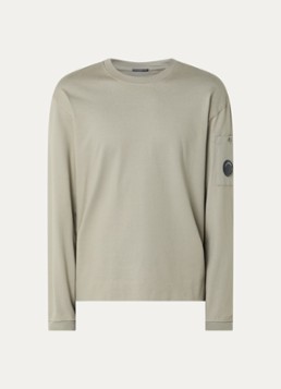 C.P. Company Heren Longsleeve met logo in de kleur Khaki, maat: S