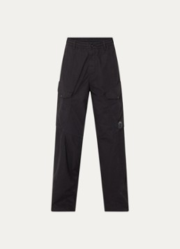 C.P. Company Heren Wide fit broek met steekzakken in de kleur Zwart, maat: 52