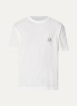 C.P. Company Heren T-shirt met logo in de kleur Wit, maat: S