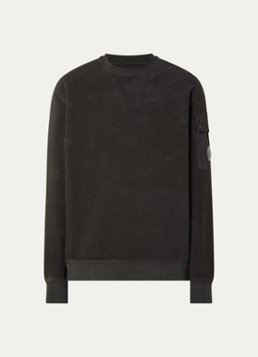 C.P. Company Heren Sweater met logo in de kleur Bronsgroen, maat: XL