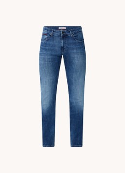 Tommy Hilfiger Heren Scanton slim fit jeans met medium wassing in de kleur Indigo