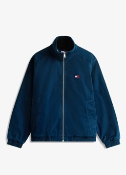 Tommy Hilfiger Heren Bomberjack met logoborduring en steekzakken in de kleur Donkerblauw