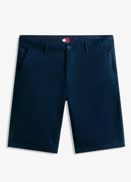 Tommy Hilfiger Heren Korte broek in katoenblend in de kleur Donkerblauw