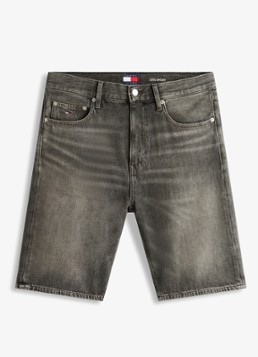 Tommy Hilfiger Heren Korte broek van denim in de kleur Middengrijs