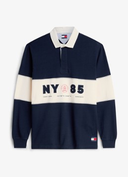 Tommy Hilfiger Heren Regular fit polo met logo in de kleur Dark Night Navy-C1G