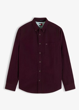 Tommy Hilfiger Heren Overshirt van corduroy in de kleur Bordeauxrood