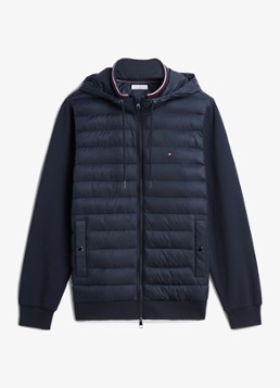 Tommy Hilfiger Heren Sweatvest met capuchon in de kleur Donkerblauw
