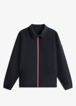 Tommy Hilfiger Heren Windjack met logo in de kleur Zwart