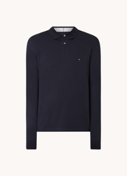 Tommy Hilfiger Heren 1985 regular fit polo van piqué katoen in de kleur Lichtblauw