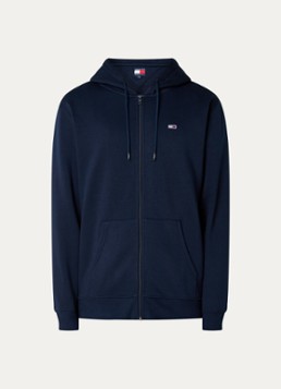 Tommy Hilfiger Heren Sweatvest met logoborduring in de kleur Donkerblauw