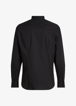 Tommy Hilfiger Heren Slim fit overhemd met logo in de kleur Zwart