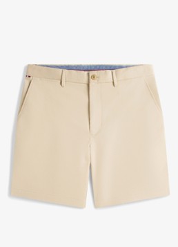 Tommy Hilfiger Heren Straight fit korte chino in katoenblend in de kleur Beige