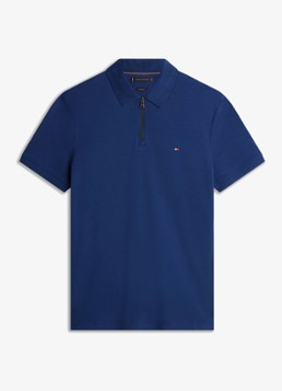 Tommy Hilfiger Heren Regular fit polo van katoen in de kleur Donkerblauw