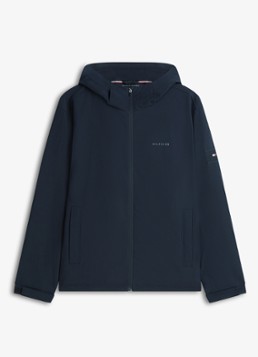 Tommy Hilfiger Heren Jack met logo en steekzakken in de kleur Blauw
