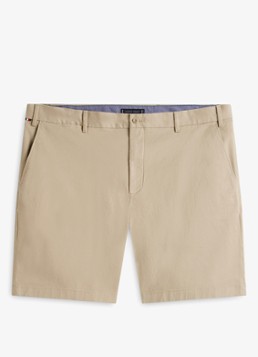 Tommy Hilfiger Heren Straight fit korte chino in katoenblend in de kleur Beige
