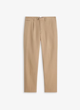 Tommy Hilfiger Heren Straight fit chino met paspelzakken in de kleur Beige