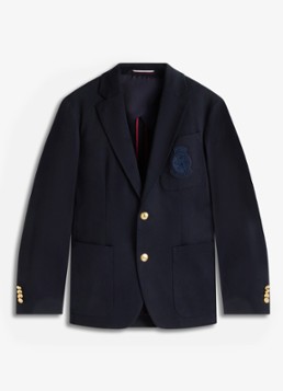 Tommy Hilfiger Heren Regular fit colbert met steekzakken in de kleur Donkerblauw