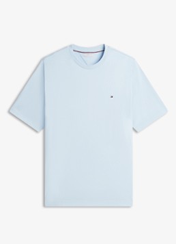 Tommy Hilfiger Heren Essential T-shirt met ronde hals in de kleur Lichtblauw