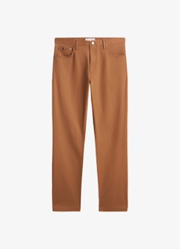Tommy Hilfiger Heren Straight fit chino met paspelzakken in de kleur Oranje