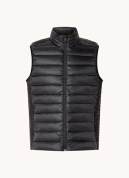 Calvin Klein Heren Gewatteerde bodywarmer met ritszakken in de kleur Zwart