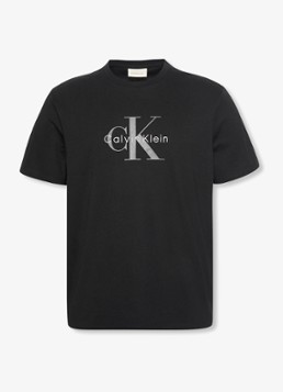 Calvin Klein Heren Mono T-shirt met logo in de kleur Zwart