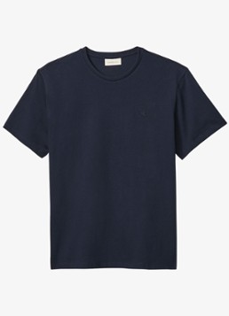 Calvin Klein Heren T-shirt met logoborduring in de kleur Donkerblauw