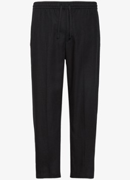 Calvin Klein Heren Straight fit pantalon in linnenblend in de kleur Zwart