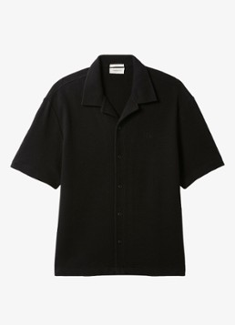 Calvin Klein Heren Regular fit overhemd met logoborduring in de kleur Zwart