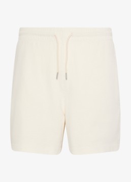 Calvin Klein Heren Korte broek met wafelstructuur in de kleur Ivoor