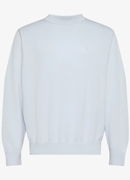 Calvin Klein Heren Fijngebreide trui met logo in de kleur Lichtblauw