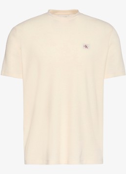 Calvin Klein Heren T-shirt met logo in de kleur Gebroken wit