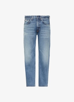 Calvin Klein Heren Straight leg jeans met steekzakken in de kleur Indigo