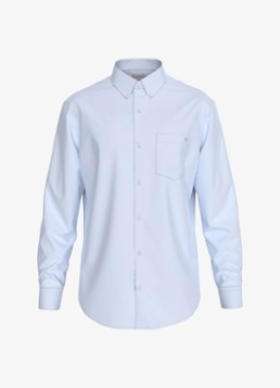 Calvin Klein Heren Regular fit overhemd met borstzak in de kleur Lichtblauw