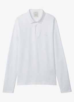 Calvin Klein Heren Regular fit polo met logoborduring in de kleur Bright White-YAF