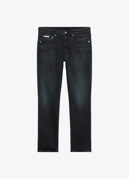 Calvin Klein Heren Straight leg jeans met steekzakken in de kleur Donkergrijs