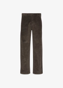 Calvin Klein Heren Straight fit chino van corduroy in de kleur Donkerbruin