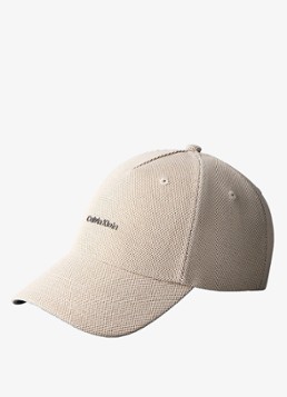 Calvin Klein Heren Pet met logo in de kleur Beige