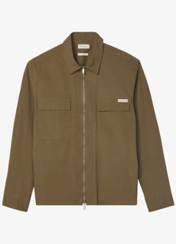 Calvin Klein Heren Overshirt met borstzakken in de kleur Bruin