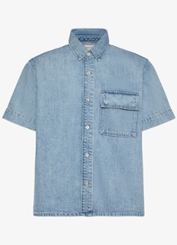Calvin Klein Heren Overhemd van denim in de kleur Jeans