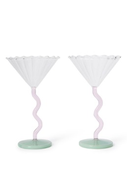 &Klevering Curve Coupe 15 cl set van 2 Multicolor - Deal