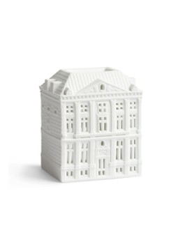 &Klevering Grachtenmuseum waxinelichthouder 14 cm Wit - Deal