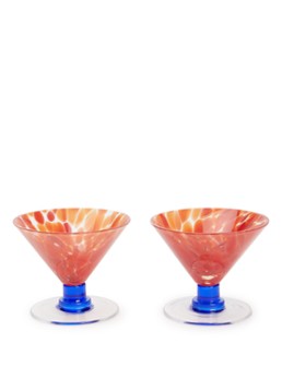 &Klevering Coupe Rialto cocktailglas 15 cl set van 2 Oranje - Deal