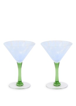 &Klevering Rialto coupe 15 cl set van 2 Blauw - Deal
