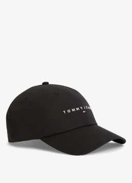 Tommy Hilfiger Heren Pet met logoborduring in de kleur Diepzwart