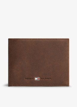Tommy Hilfiger Heren Portemonnee met logo in de kleur Bruin