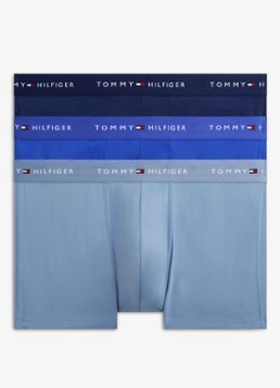 Tommy Hilfiger Heren Boxershorts met logoband in 3-pack in de kleur Donkerblauw