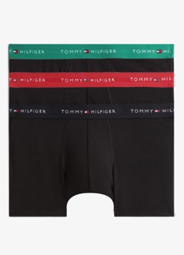 Tommy Hilfiger Heren Boxershorts met logoband in 3-pack in de kleur